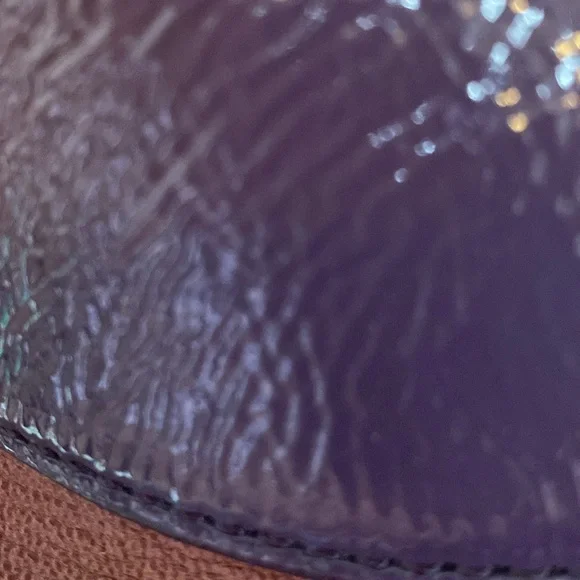 ** FLASH SALE**Noel Kate Spade  purple patent leather and brown tote - Picture 15 of 16